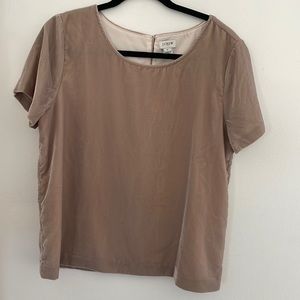 J crew velvet shirt